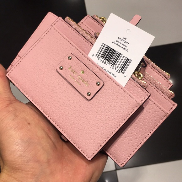 Kate Spade Card Wallet Holder Pink or Black - Picture 3 of 8